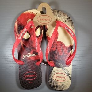 Havaianas Top Marvel Spiderman Flip Flops Sandals Size 13